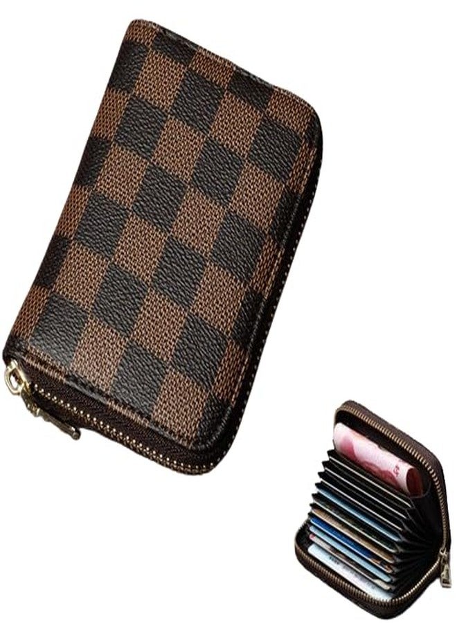 Khakhi 11 Slots RFID Horizontal Credit Card Holder for Women - (Genuine Leather) (11 x 2 x 8 cm) (Brown) - Image 4